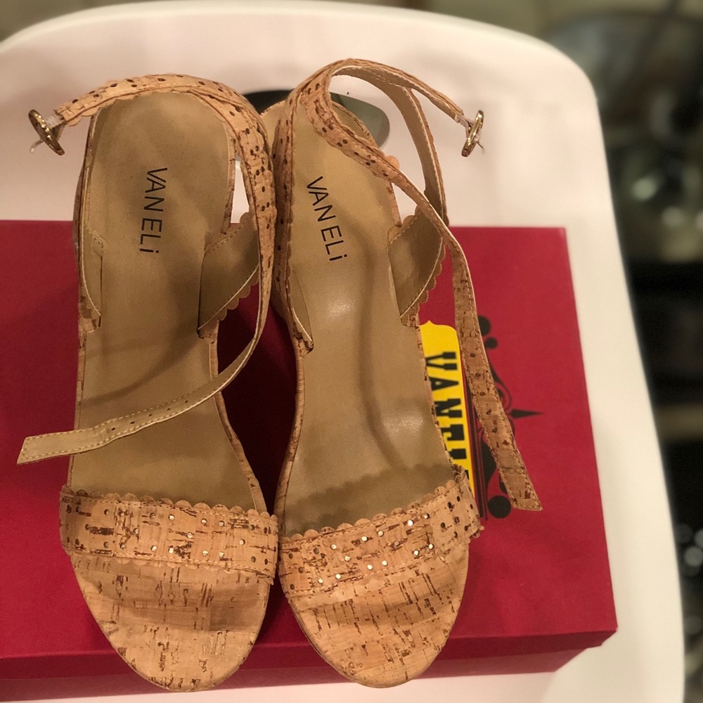 Vaneli Cork Sandals